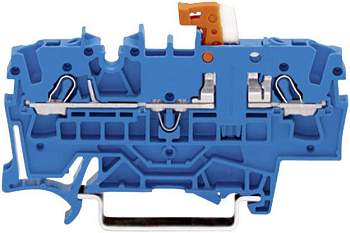N клемма WAGO 2002-1674, 2 pin, 0.25мм² - 4мм², 400В, 16А, конф: N, (1 шт)
