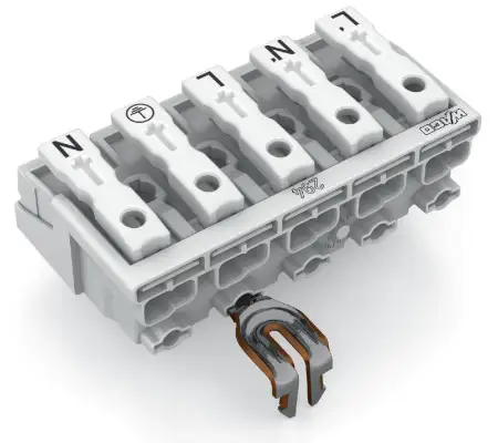 Разъем питания сети WAGO 294-4215, 5 pin, 0.5мм² - 1.5мм², 24А, (250 шт)