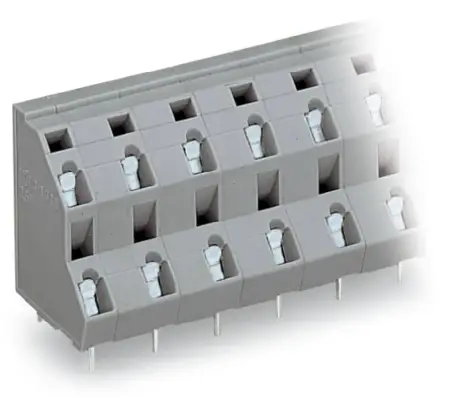 Двухуровневая клемма WAGO 736-704, 8 pin, 0.08мм² - 2.50мм², 1000В, CS: 10мм, (49 шт)