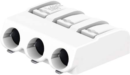SMD клемма для печатной платы WAGO 2061-603/998-404, 3 pin, 0.50мм² - 1.50мм², 320В, 12А, CS: 6мм, (1 шт)