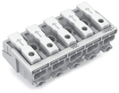 Разъем питания сети WAGO 294-5005, 5 pin, 0.5мм² - 1.5мм², 24А, (250 шт)