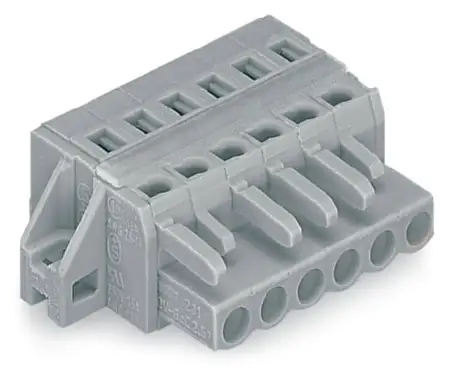 Розетка для подключения кабеля WAGO 231-124/027-000, 24 pin, 0.08мм² - 2.5мм², 320В, 15А, CS: 5мм, (10 шт)