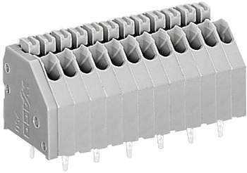 Быстроразъемная клемма WAGO 250-407, 7 pin, 0.14мм² - 0.50мм², 160В, 2А, CS: 2.50мм, (1 шт)