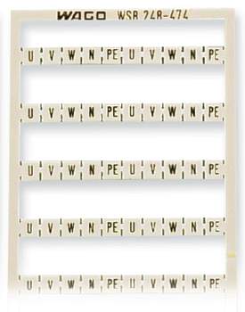 Система быстрой маркировки WAGO 248-474, Оттиск: U;V;W;N;PE, (5 шт)