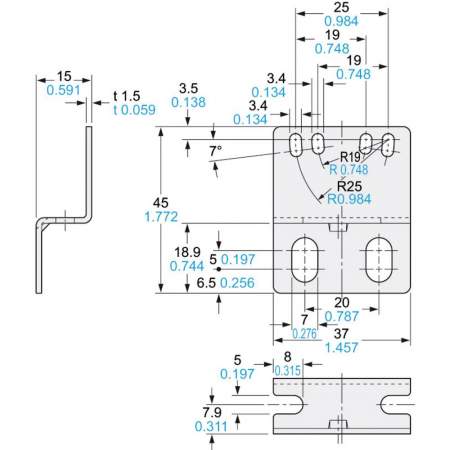Г-образная деталь Panasonic MSCX25 