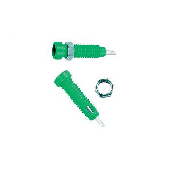 23.0050-25, Stäubli LB2-IF - Лабораторное гнездо, Ø-контакта: 2 мм, зеленый : 1 шт.