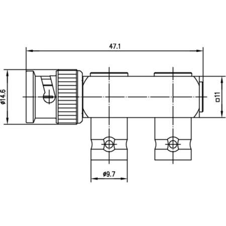 J01005A0003, Telegärtner - BNC-разъем - BNC-разъем : 1 шт.