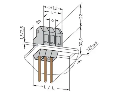 Быстроразъемная клемма WAGO 226-113, 1 pin, 0.08мм² - 4.00мм², 320В, 20А, CS: 6мм, (150 шт)