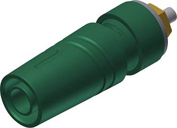 972358704, SKS-HIRSCHMANN SAB 2640 LK Au - Лабораторное гнездо, Ø-контакта: 4 мм, зеленый : 1 шт.