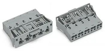 Разъем питания сети WAGO 770-755/062-000, 5 pin, 400В, 25А, (100 шт)