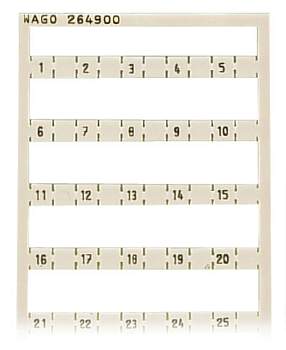 Система быстрой маркировки WAGO 264-900, Оттиск: 1 - 50, (5 шт)