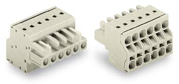 Розетка для подключения кабеля WAGO 721-2105/026-045, 5 pin, 0.2мм² - 2.5мм², 320В, 16А, CS: 5мм, (100 шт)