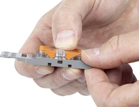 Клеммник WAGO 221-2411, 1 pin, 0.14мм² - 4мм², 450В, 32А, (60 шт)