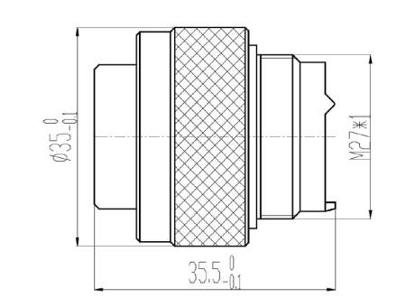 Разъем Weillen WLES25-9501-0379 (Аналог Amphenol MIL-DTL-26482 MS series)