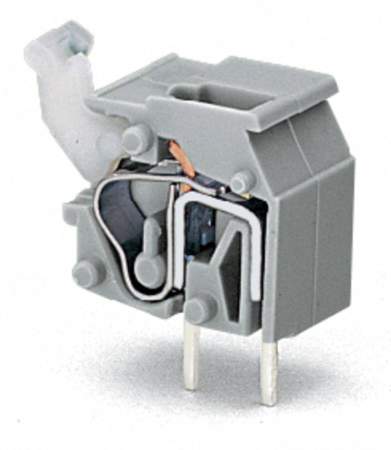 Быстроразъемная клемма WAGO 255-601, 1 pin, 0.08мм² - 2.50мм², 1000В, CS: 10мм;10.16мм, (300 шт)