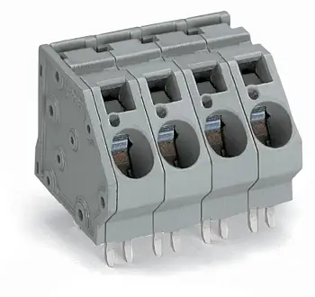 Быстроразъемная клемма WAGO 745-504/006-000, 4 pin, 0.20мм² - 16.00мм², 320В, CS: 10мм, (24 шт)