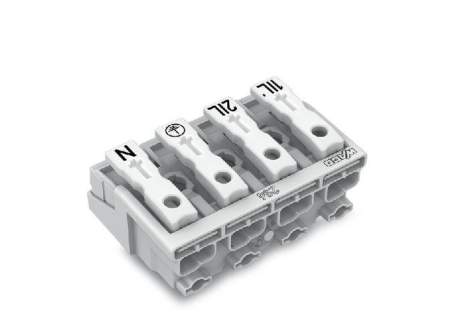 Разъем питания сети WAGO 294-5024, 4 pin, 0.5мм² - 1.5мм², 24А, (500 шт)