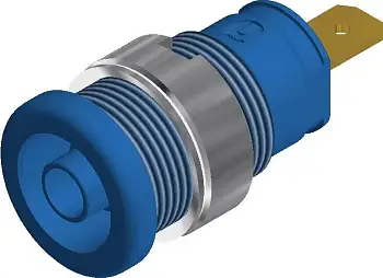 972355102, SKS-HIRSCHMANN SEB 2610 F4,8 - Лабораторное гнездо, Ø-контакта: 4 мм, синий : 1 шт.