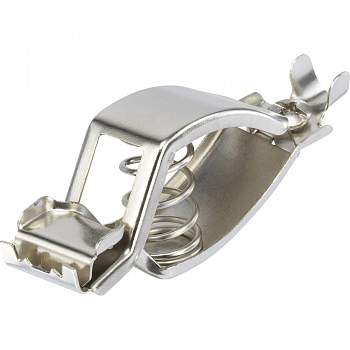 Щуп-зажим типа "крокодил" серебристый, 13.5 мм, длина: 79 мм, TRU COMPONENTS 1-77-1 : 1 шт.