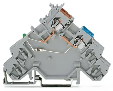 Клемма бесконтактного переключателя WAGO 280-586/281-496, 2 pin, 0.08мм² - 2.50мм², 24В, 20А, конф: L, (10 шт)
