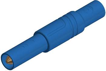 934097102, SKS-HIRSCHMANN LAS S G - Штекер с ламелями, Ø-контакта: 4 мм, синий : 1 шт.