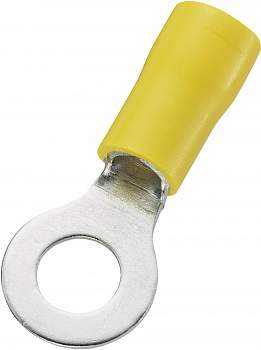 Наконечник кольцевой 6 мм² Ø=6.4 мм, желтый, TRU COMPONENTS, 1упак.=50шт.