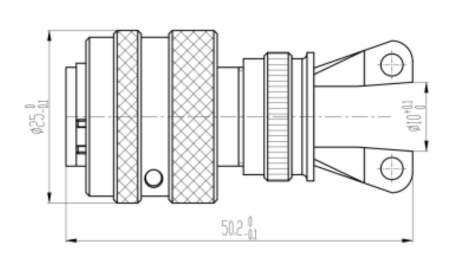Разъем Weillen WLES25-9501-0369 (Аналог Amphenol MIL-DTL-38999K (Серия MS))
