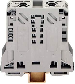 Клемма WAGO 285-150, 2 pin, 10мм² - 50мм², 1000В, 150А, конф: L, (1 шт)