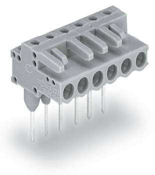Розетка для подключения к печатной плате WAGO 232-234/005-000, 4 pin, 320В, CS: 5мм, (100 шт)
