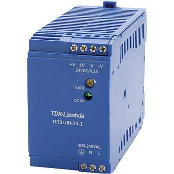Блок питания с креплением на DIN рейку TDK-Lambda  DRB-100-24-1 