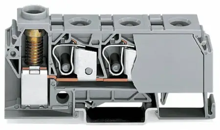 Клемма WAGO 284-621, 4 pin, 0.20мм² - 10мм², 125А, конф: L, (15 шт)