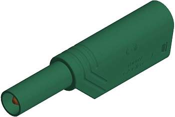 934099104, SKS-HIRSCHMANN LAS S WS - Штекер с ламелями, Ø-контакта: 4 мм, зеленый : 1 шт.