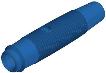 Соединящий стержень KUN 30 позолоченный SKS Hirschmann штифт-Ø: 4 мм, для пайки, 60 В/DC 16 A, синий