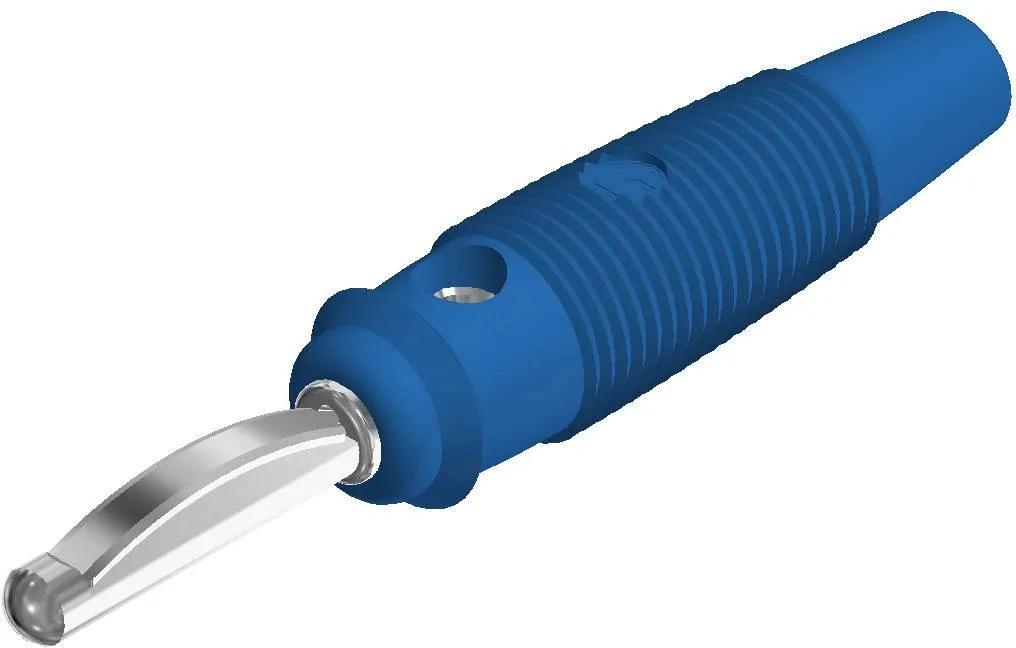 930058102, SKS-HIRSCHMANN VQ 20 - Банановый штекер, Ø-контакта: 4 мм, синий : 1 шт.