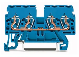Проходная клеммная колодка WAGO 870-834, 1 pin, 0.08мм²-2.5мм², 500В, 24А, (1 шт)