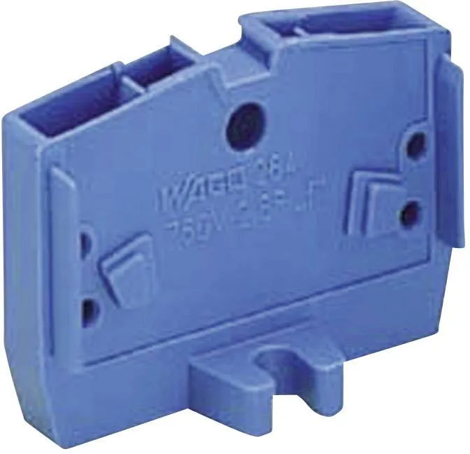 Клемма WAGO 264-301, 2 pin, 0.08мм² - 2.50мм², 800В, 24А, конф: L, (1 шт)