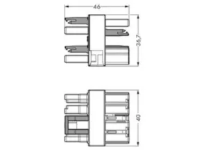 Штекер WAGO 770-1735, 4 pin, 400В, 25А, (1 шт)