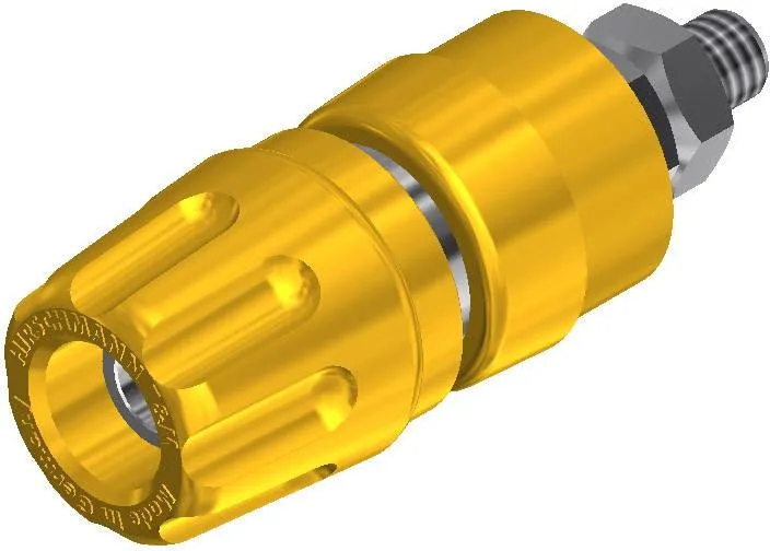 930103103, SKS-HIRSCHMANN PKI 10 A - Полюсной зажим, 35 А, желтый : 1 шт.