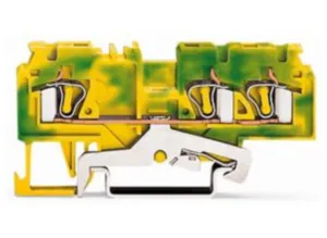 Клеммная колодка заземления WAGO 880-687/999-940, 1 pin, 0.08мм²-4.0мм², 25А, (1 шт)