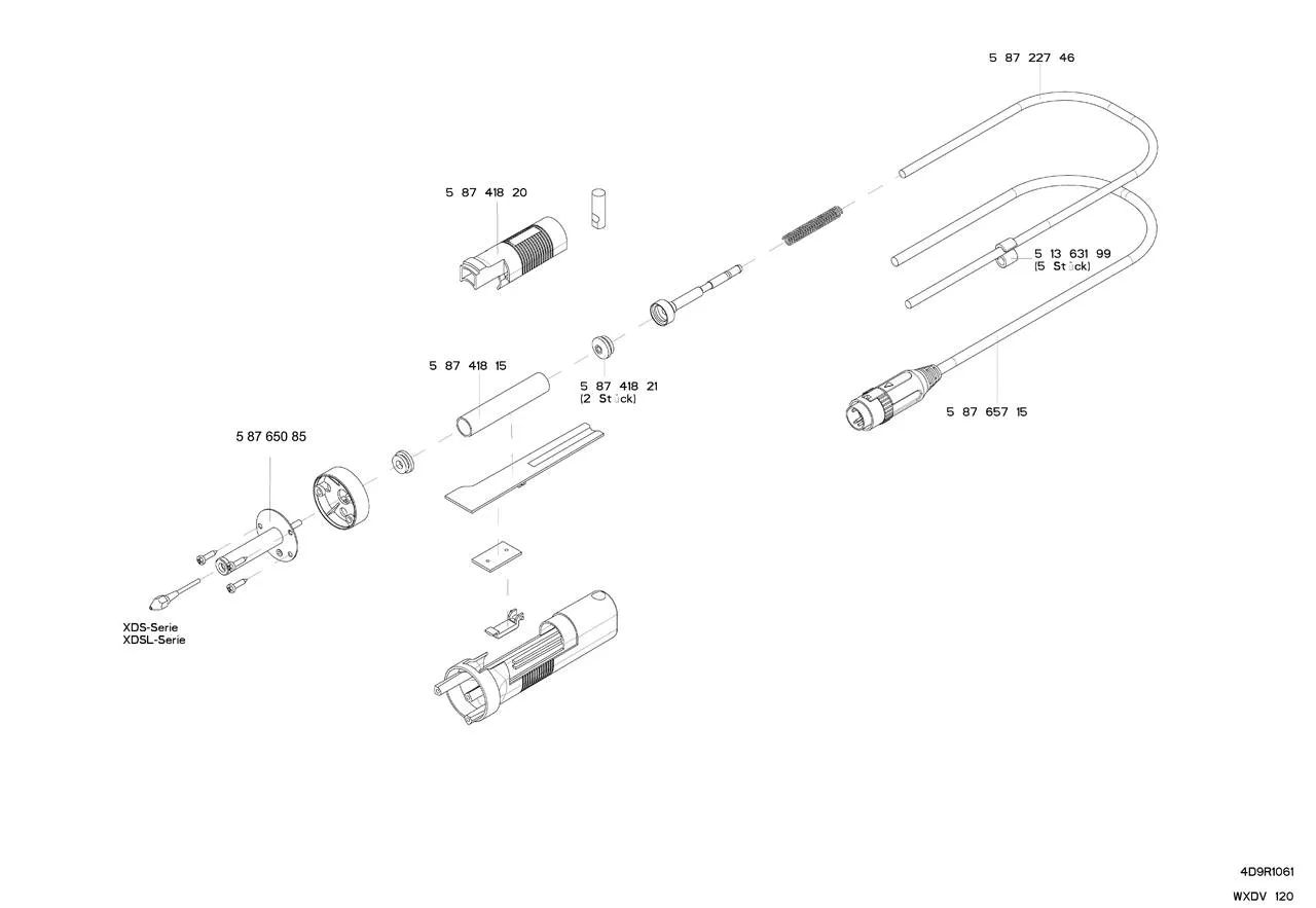 Демонтажный паяльник Weller T0051320499N WXDV 120