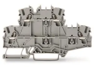 Двухуровневая клемма WAGO 2002-2701, 2 pin, 0.25мм²-4.0мм², 800В, 28А, (1 шт)