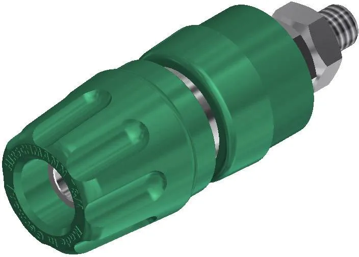 930103104, SKS-HIRSCHMANN PKI 10 A - Полюсной зажим, 35 А, зеленый : 1 шт.