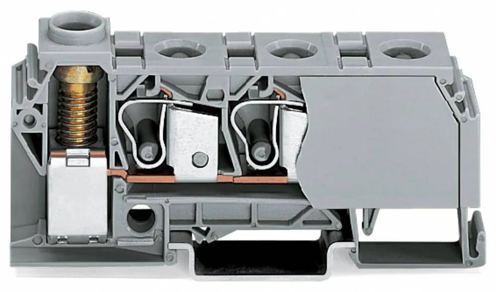 Клемма WAGO 284-624, 4 pin, 0.20мм² - 10мм², 125А, конф: N, (15 шт)