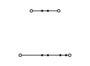 Двухуровневый клеммный блок WAGO 2002-2704, 2 pin, 0.25мм²-4.0мм², 600В, 20А, (1 шт)