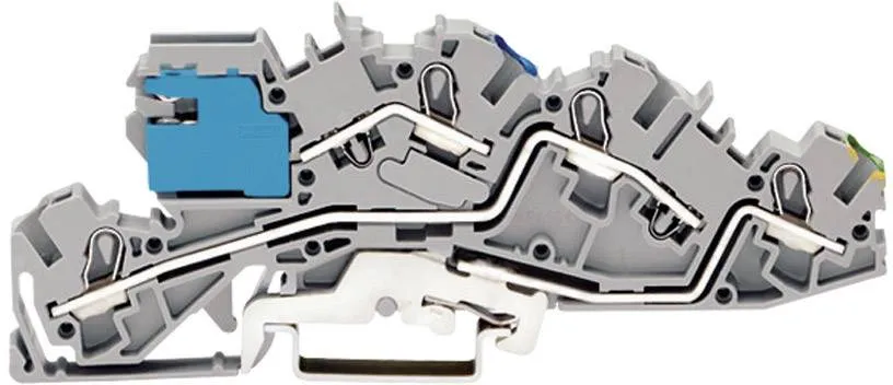 Промышленная клеммная колодка WAGO 2005-7641, 3 pin, 0.50мм² - 6мм², 250В, 36А, конф: NT;L;Terre, (1 шт)