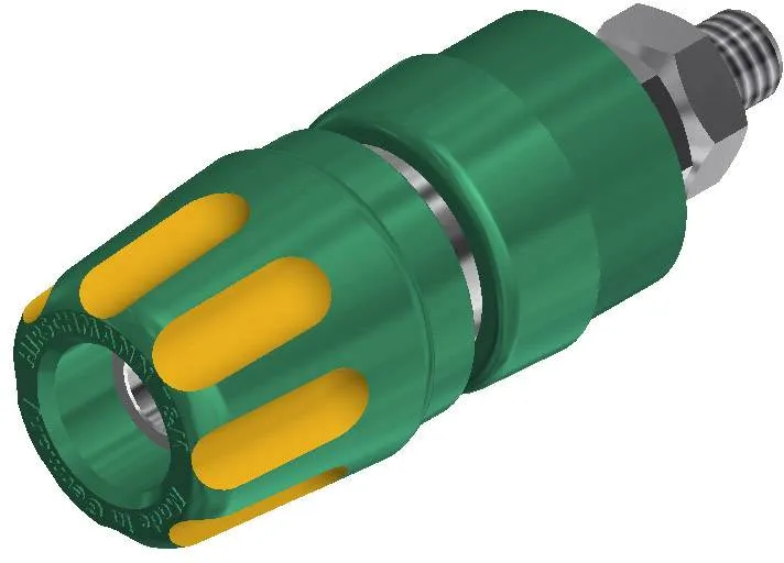 930103188, SKS-HIRSCHMANN PKI 10 A - Полюсной зажим, 35 А, желтый, зеленый : 1 шт.