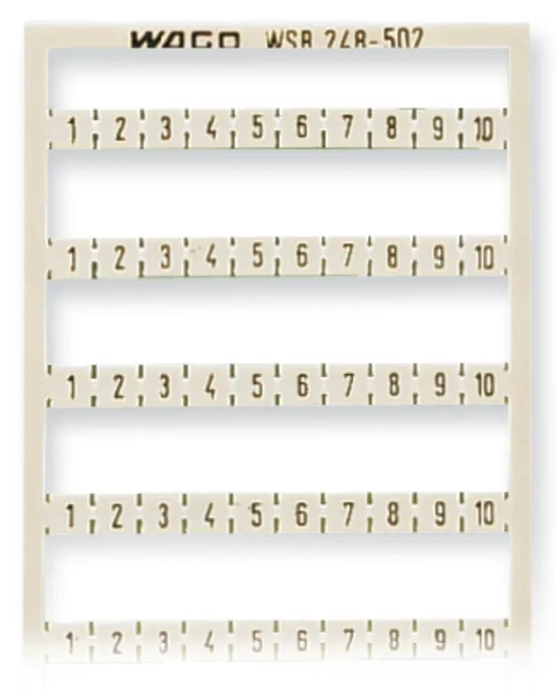 Система быстрой маркировки WAGO 248-502, Оттиск: 1 - 10, (5 шт)