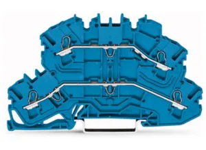 Двухуровневый клеммный блок WAGO 2002-2604, 2 pin, 0.25мм²-4.0мм², 500В, 24А, (1 шт)