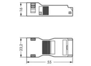 Корпус для компенсатора натяжения WAGO 890-504, (1 шт)