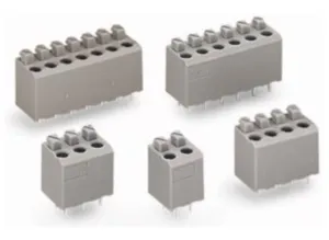 Клемма печатной платы WAGO 735-306, 6 pin, 0.5мм²-1.5мм², 320В, 10А, CS: 5мм, (1 шт)